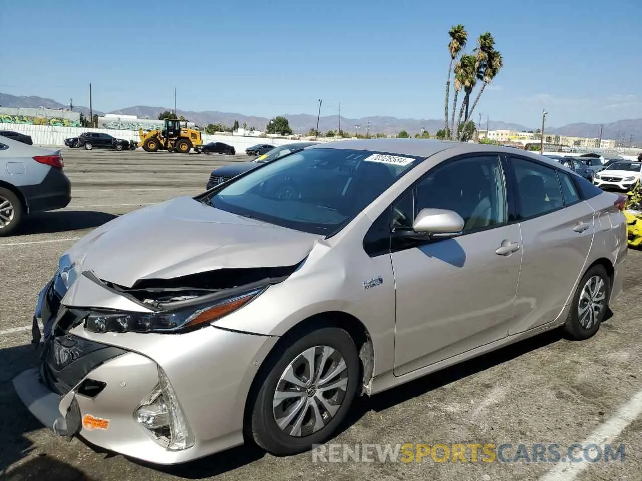 1 Photograph of a damaged car JTDKARFPXL3154295 TOYOTA PRIUS 2020
