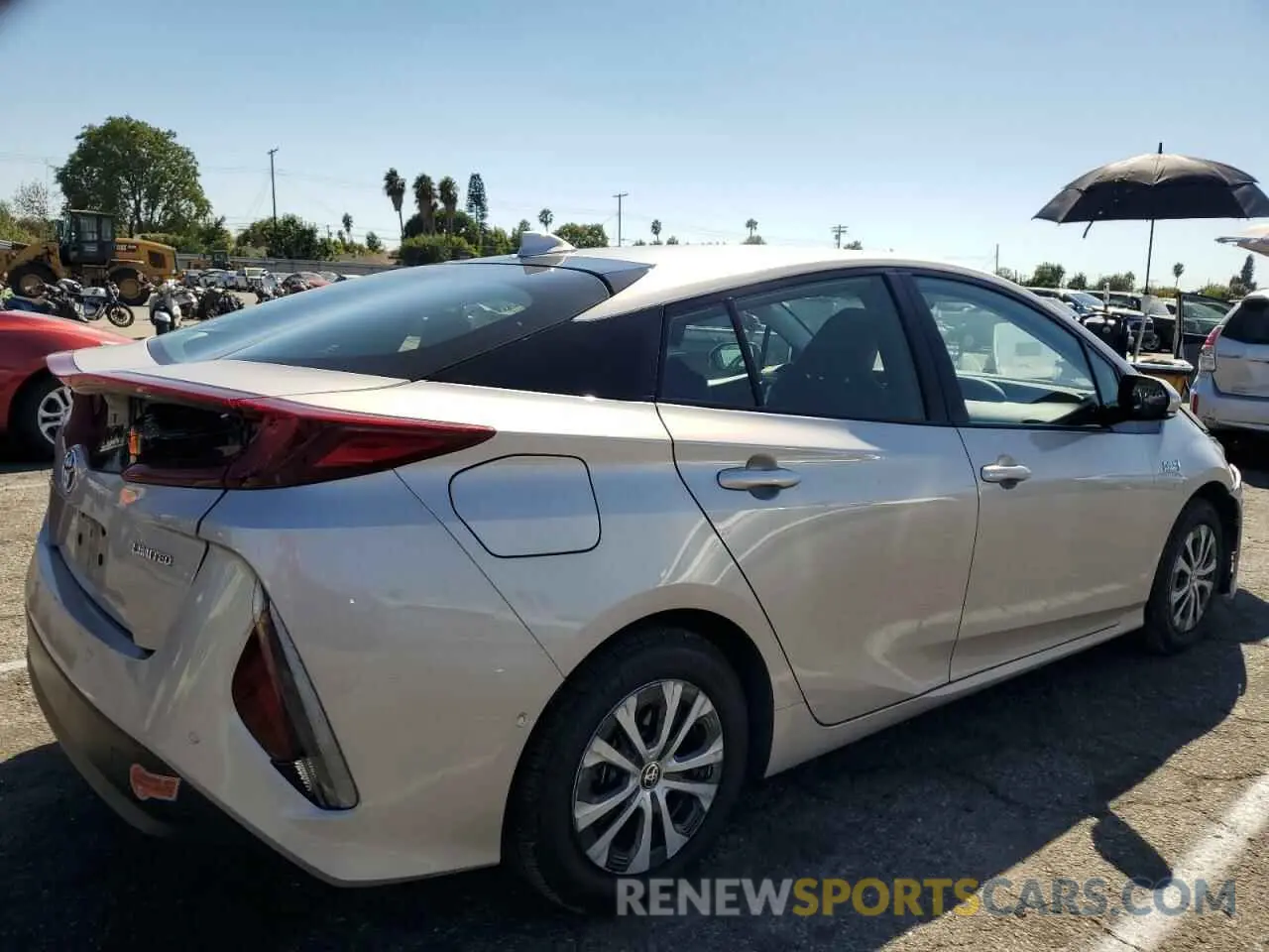 3 Photograph of a damaged car JTDKARFPXL3154295 TOYOTA PRIUS 2020