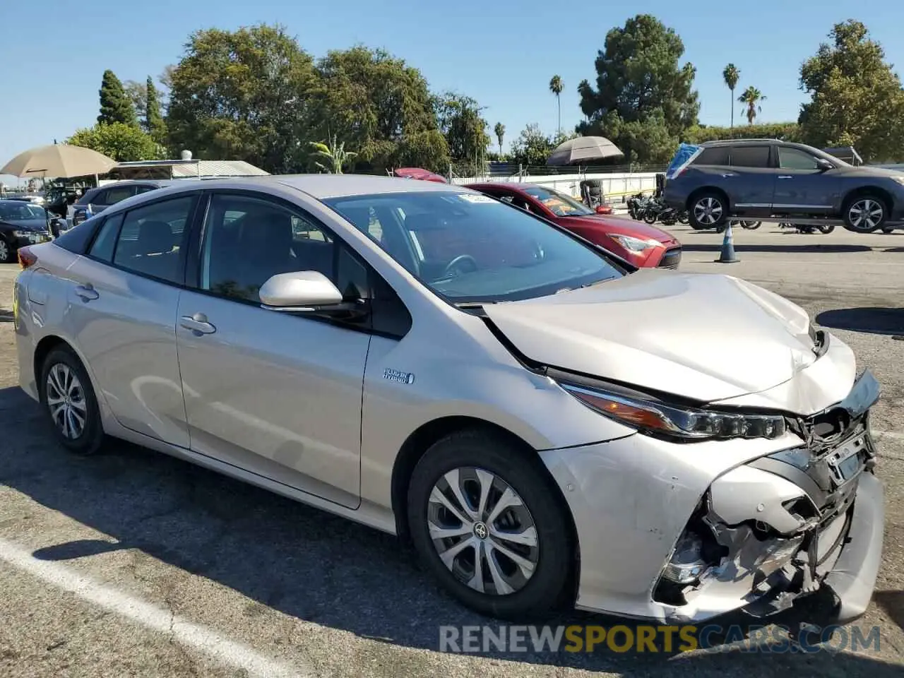 4 Photograph of a damaged car JTDKARFPXL3154295 TOYOTA PRIUS 2020