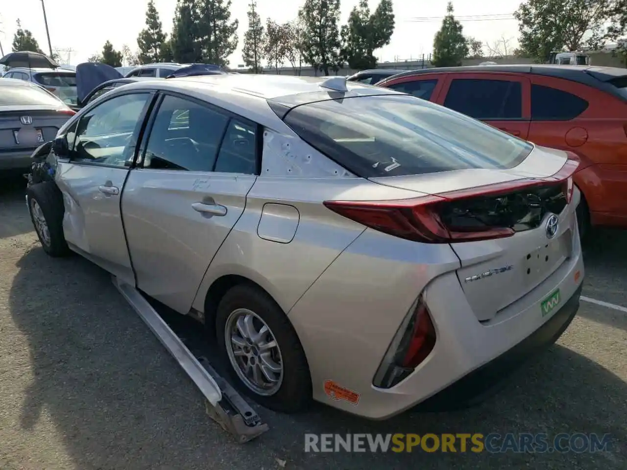 3 Photograph of a damaged car JTDKARFPXL3155513 TOYOTA PRIUS 2020