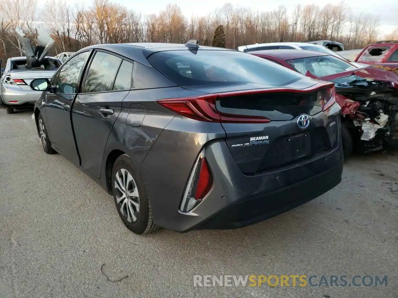 3 Photograph of a damaged car JTDKARFPXL3161036 TOYOTA PRIUS 2020