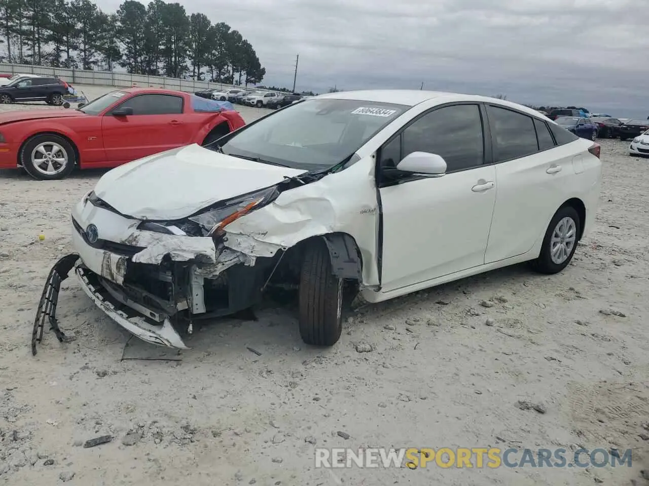 1 Photograph of a damaged car JTDKARFU0L3104298 TOYOTA PRIUS 2020