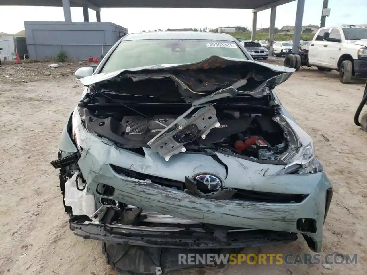 5 Photograph of a damaged car JTDKARFU0L3107413 TOYOTA PRIUS 2020