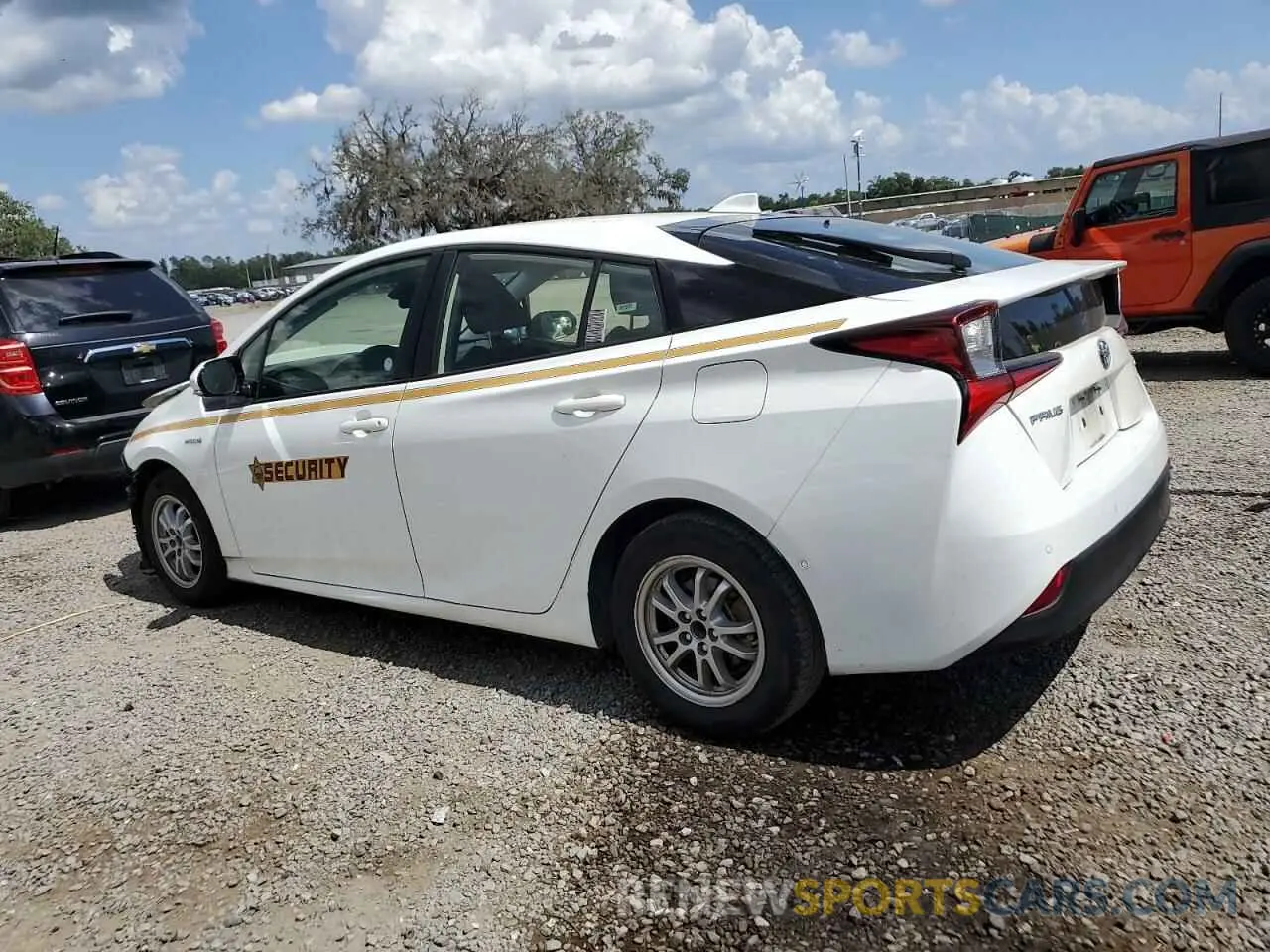 2 Photograph of a damaged car JTDKARFU0L3108349 TOYOTA PRIUS 2020