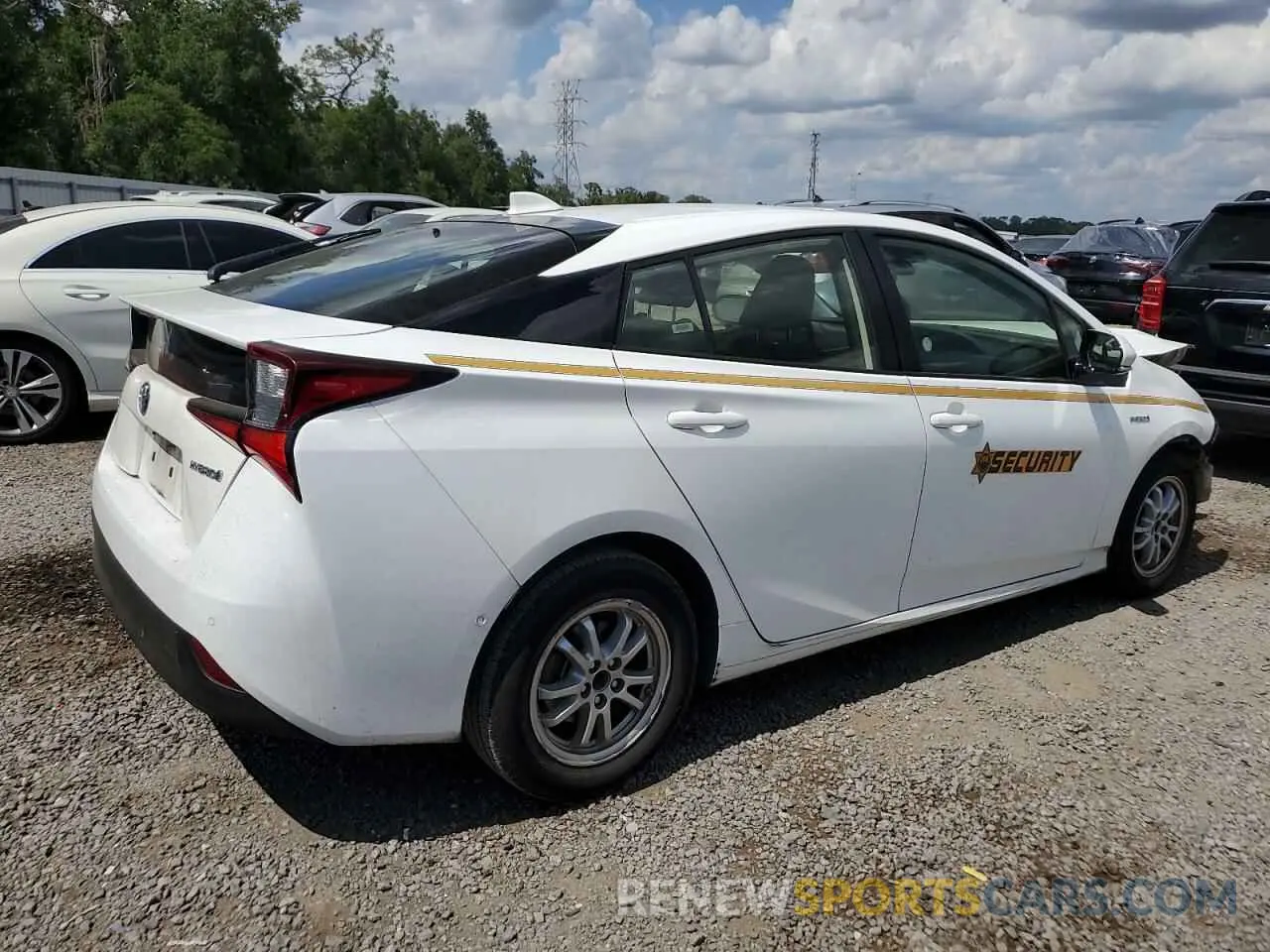 3 Photograph of a damaged car JTDKARFU0L3108349 TOYOTA PRIUS 2020