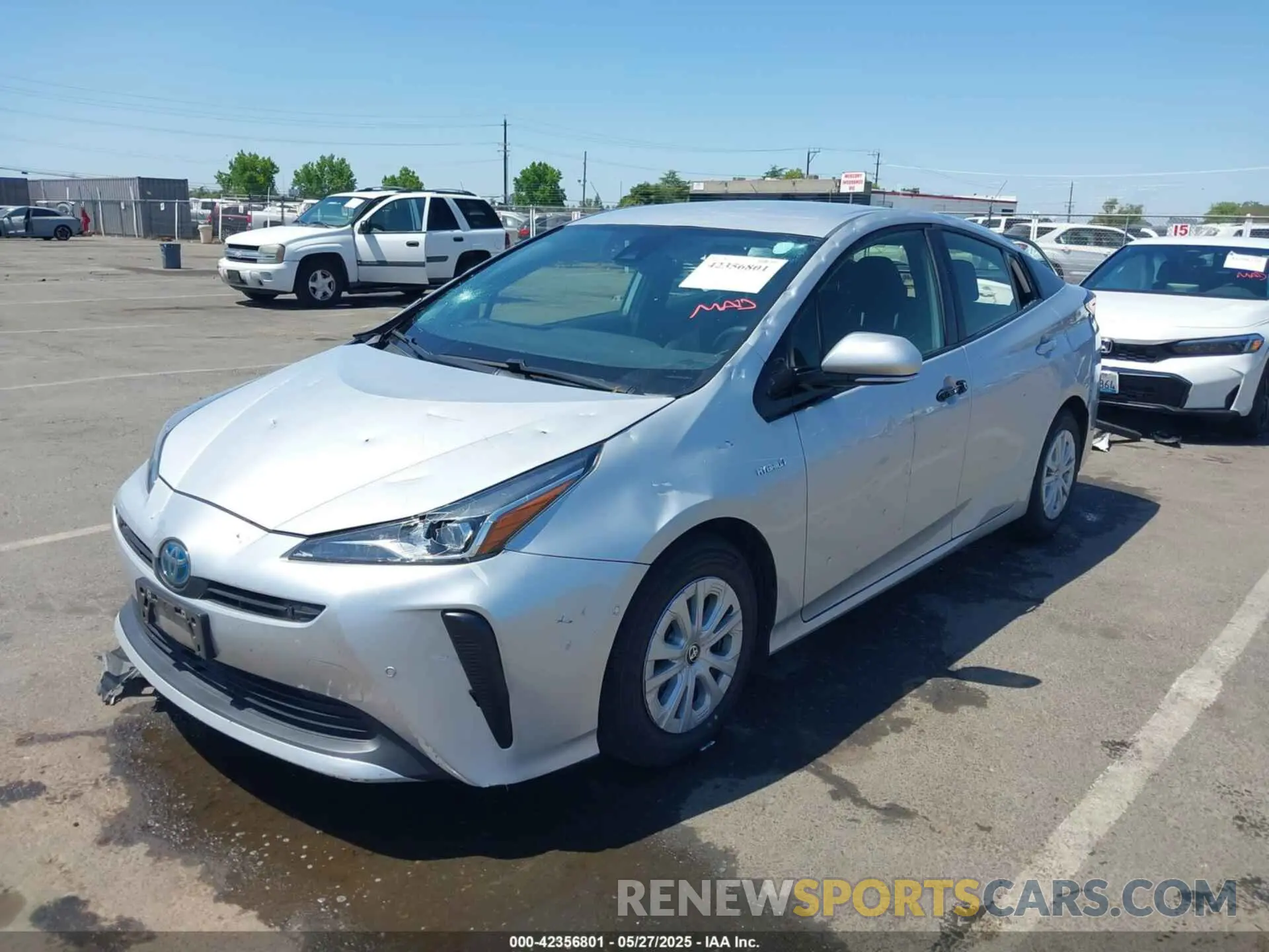 6 Photograph of a damaged car JTDKARFU0L3109212 TOYOTA PRIUS 2020