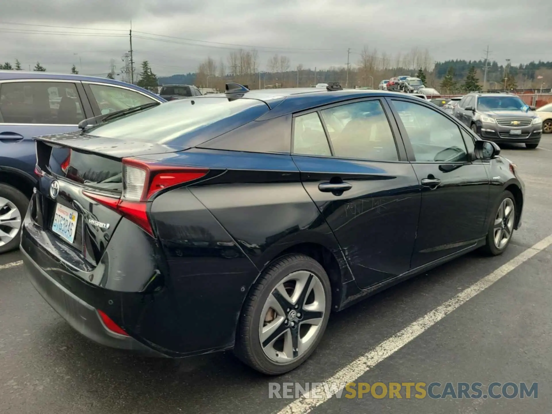 4 Photograph of a damaged car JTDKARFU0L3115608 TOYOTA PRIUS 2020