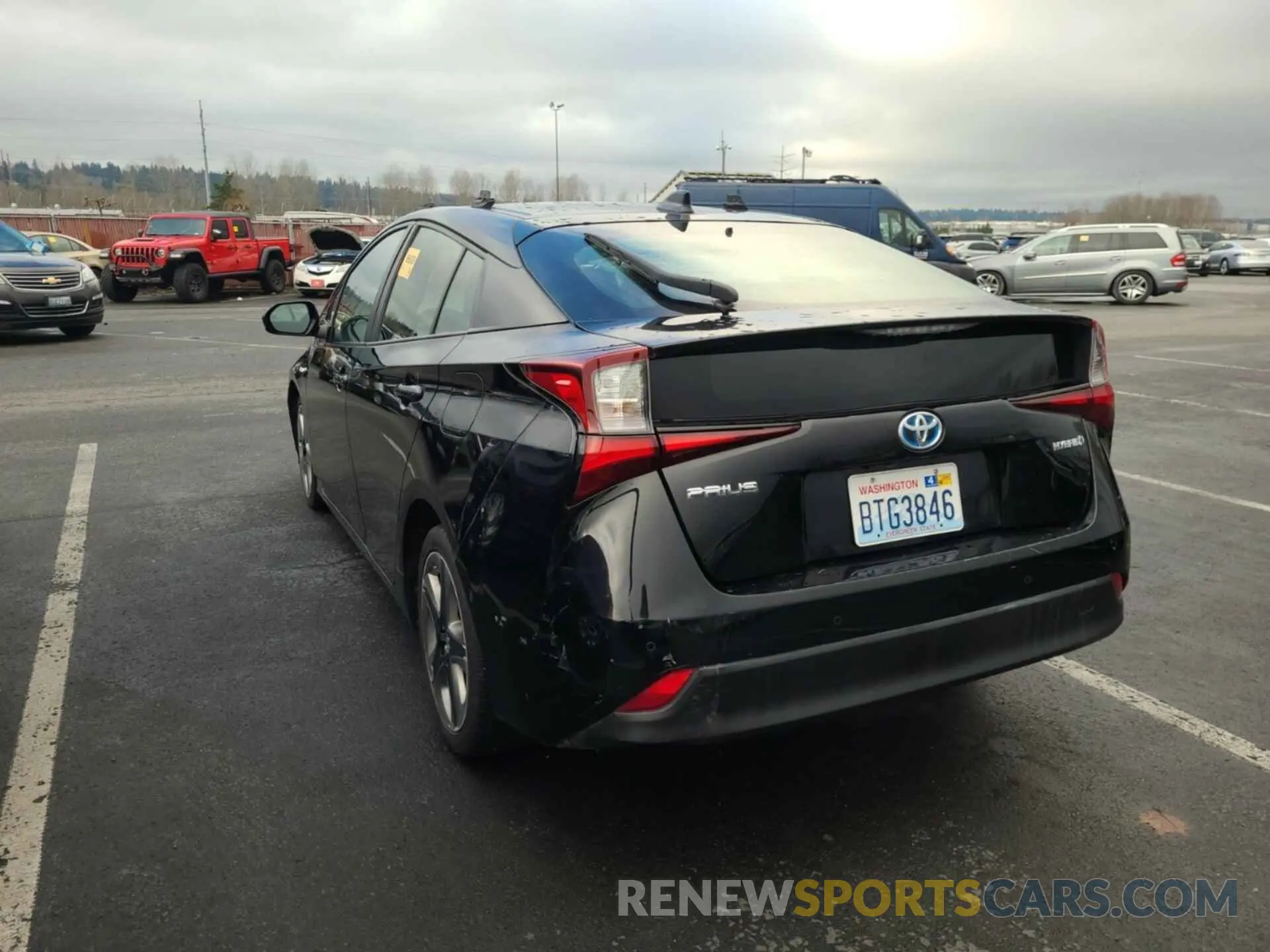 9 Photograph of a damaged car JTDKARFU0L3115608 TOYOTA PRIUS 2020