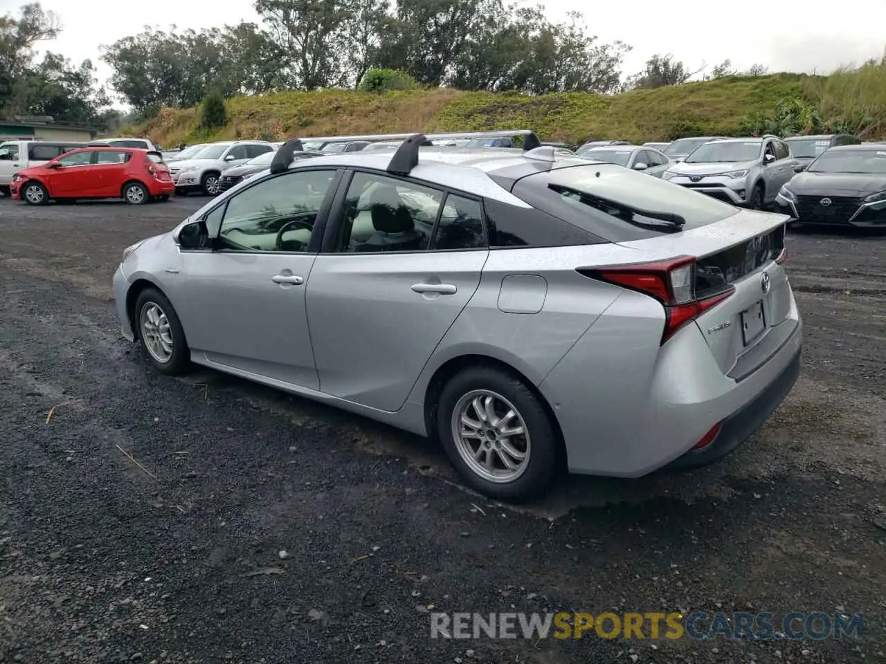 2 Photograph of a damaged car JTDKARFU0L3121182 TOYOTA PRIUS 2020