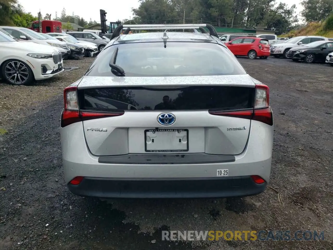 6 Photograph of a damaged car JTDKARFU0L3121182 TOYOTA PRIUS 2020