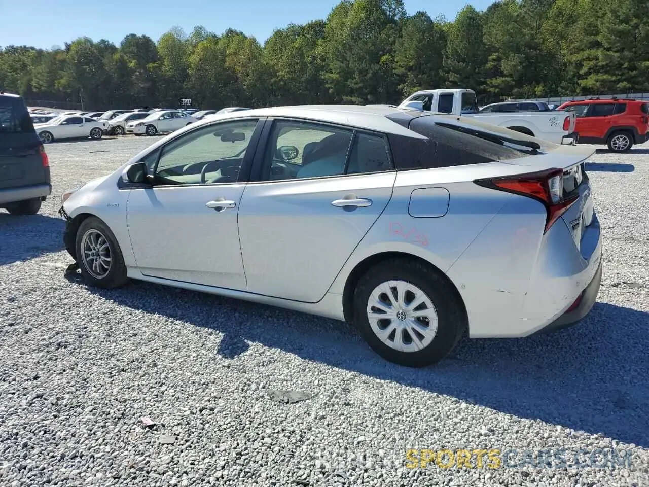 2 Photograph of a damaged car JTDKARFU0L3122302 TOYOTA PRIUS 2020