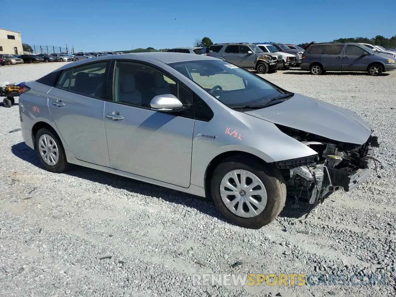 4 Photograph of a damaged car JTDKARFU0L3122302 TOYOTA PRIUS 2020