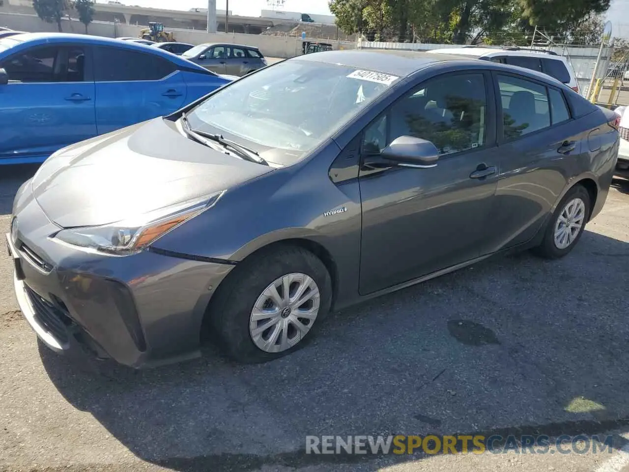 1 Photograph of a damaged car JTDKARFU0L3124101 TOYOTA PRIUS 2020