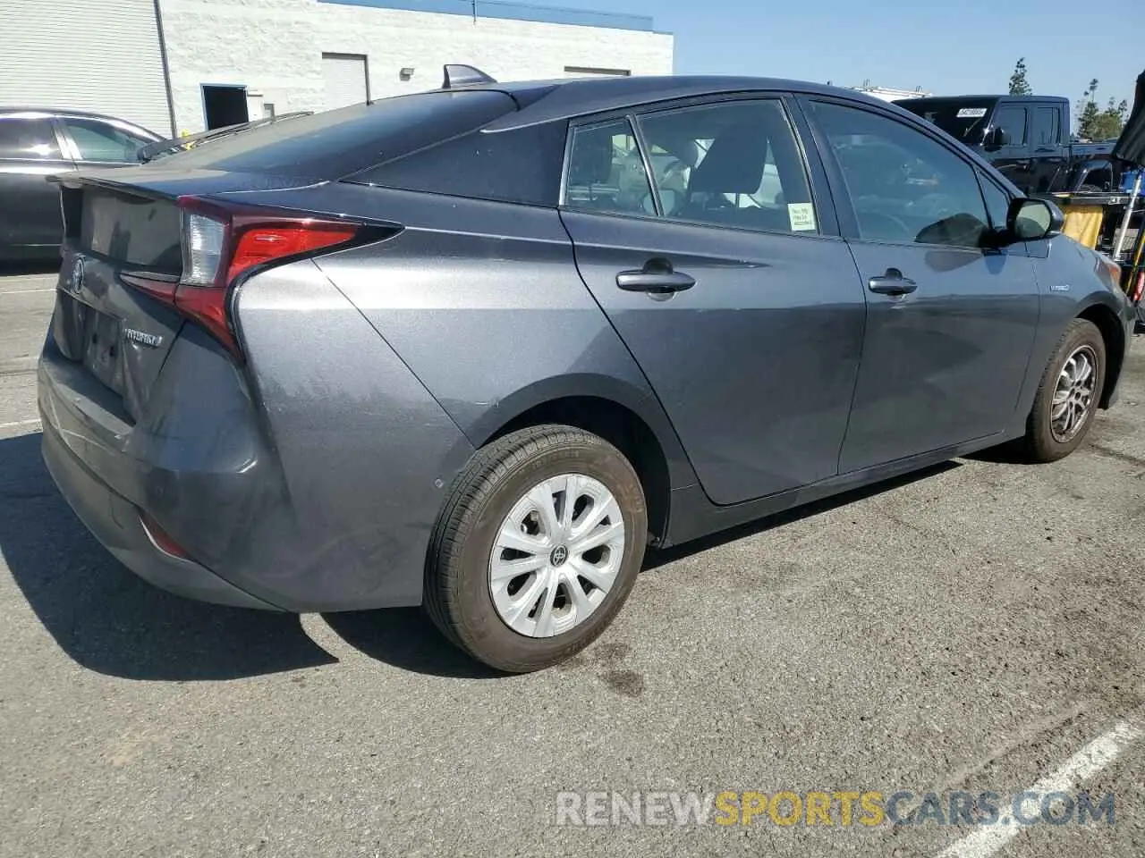 3 Photograph of a damaged car JTDKARFU0L3124101 TOYOTA PRIUS 2020