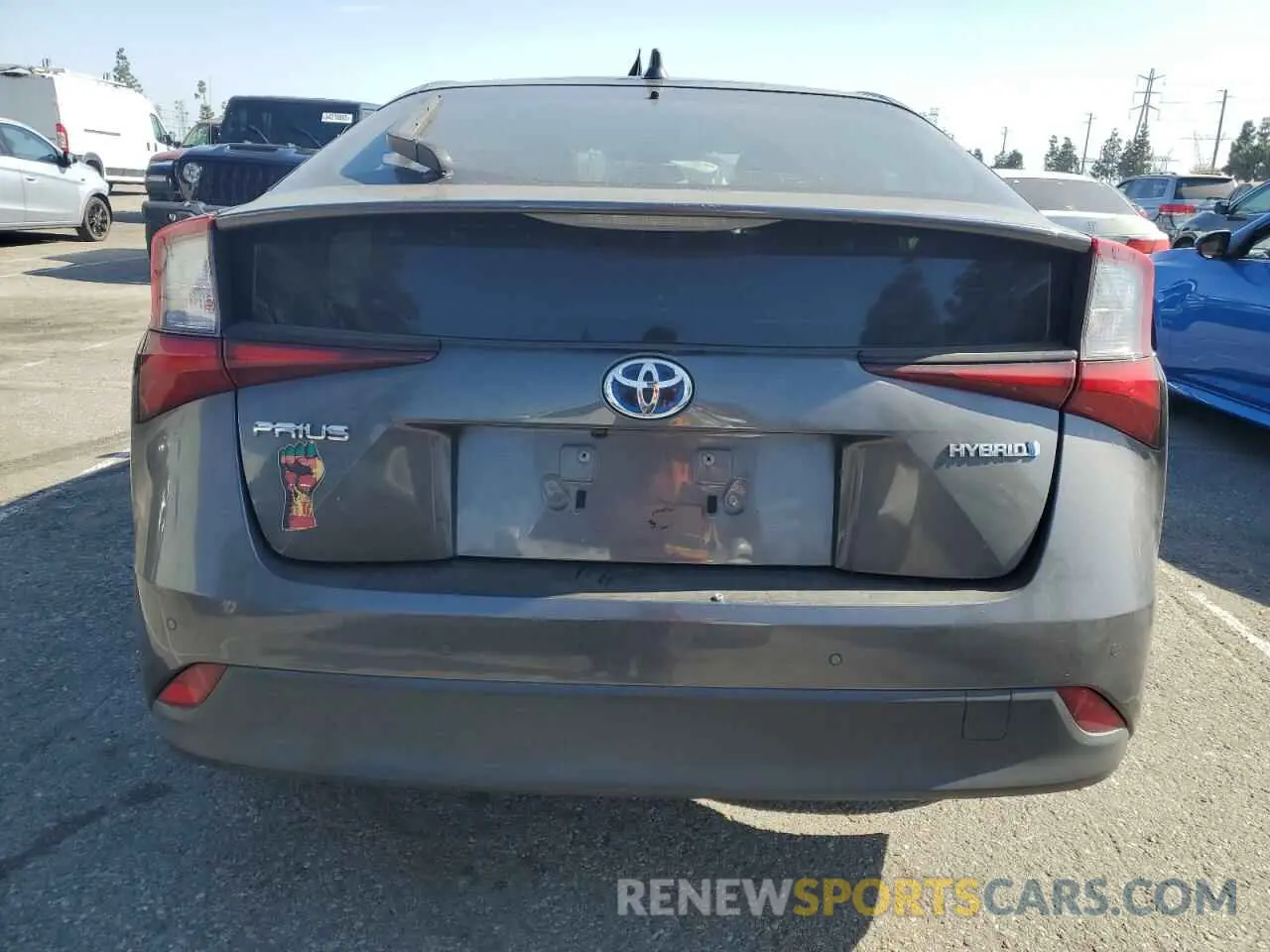 6 Photograph of a damaged car JTDKARFU0L3124101 TOYOTA PRIUS 2020
