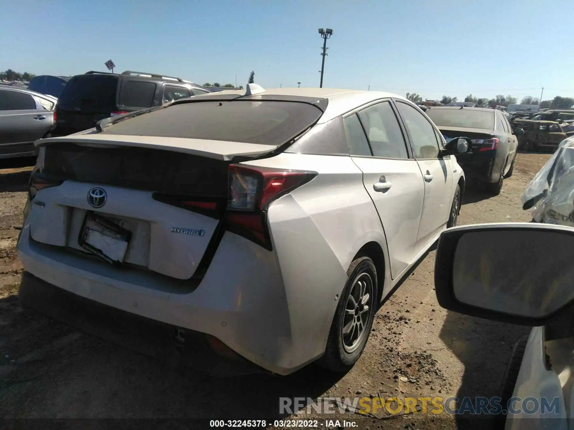 4 Photograph of a damaged car JTDKARFU1L3104245 TOYOTA PRIUS 2020