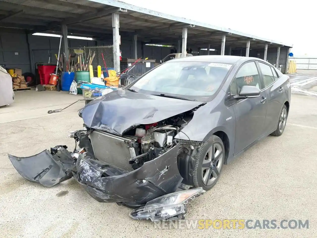 2 Photograph of a damaged car JTDKARFU1L3104763 TOYOTA PRIUS 2020