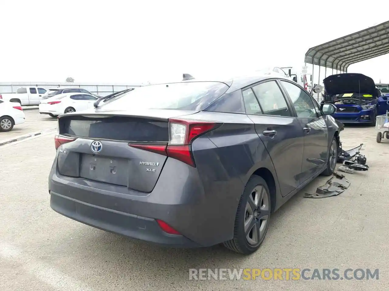 4 Photograph of a damaged car JTDKARFU1L3104763 TOYOTA PRIUS 2020