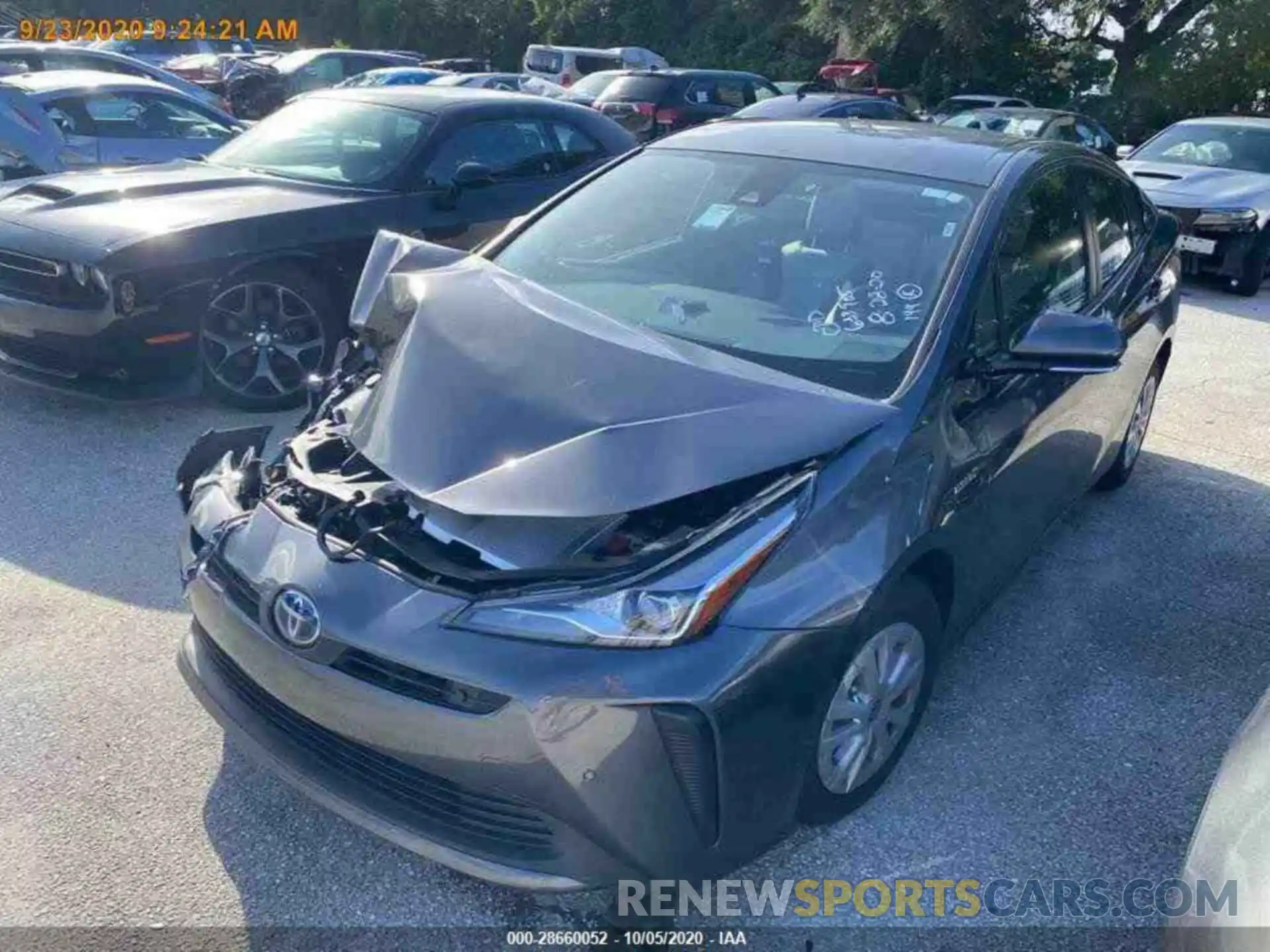 17 Photograph of a damaged car JTDKARFU1L3104844 TOYOTA PRIUS 2020