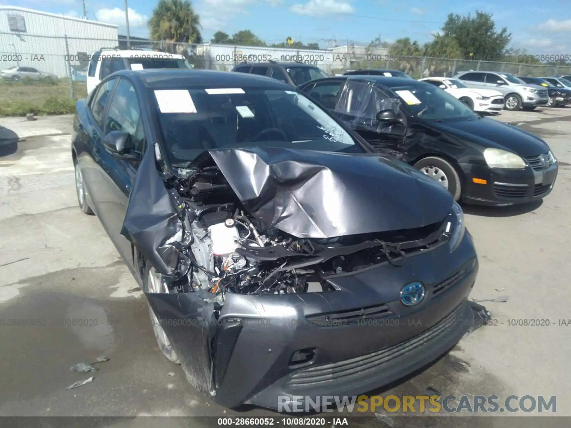 6 Photograph of a damaged car JTDKARFU1L3104844 TOYOTA PRIUS 2020