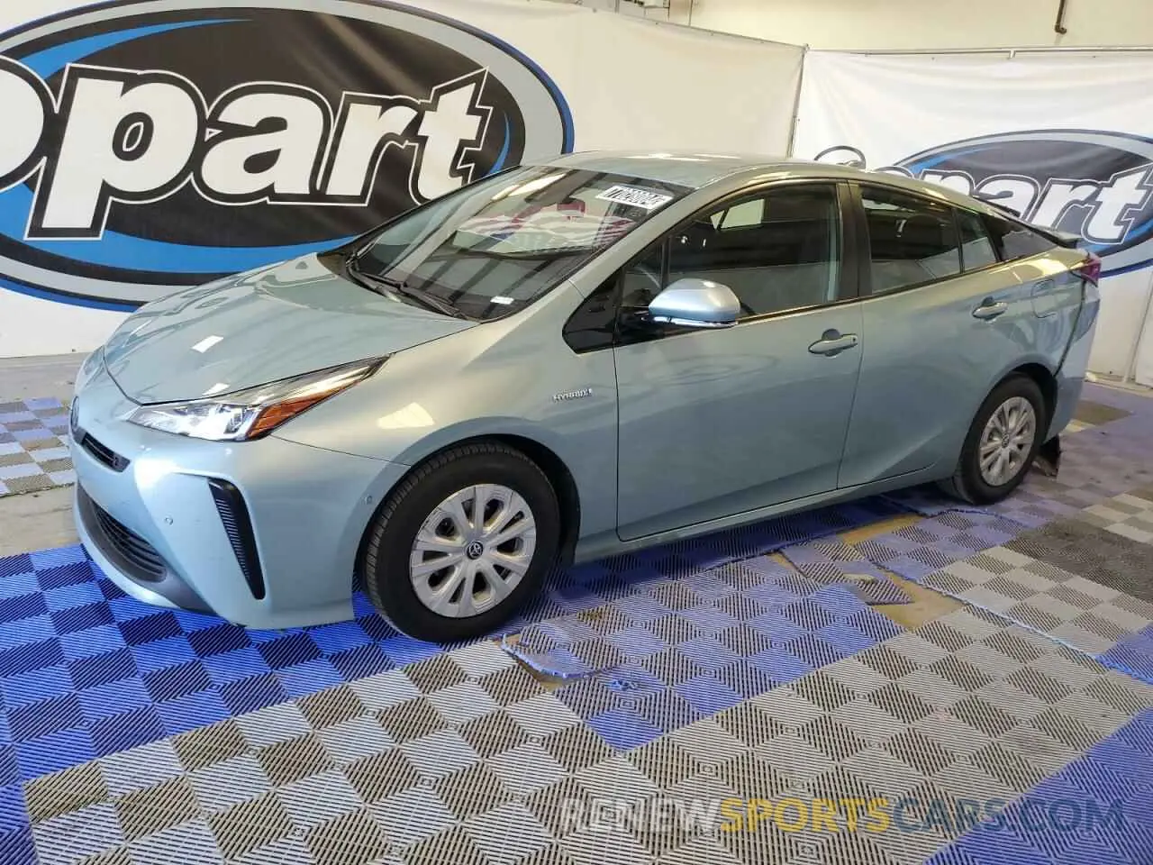 1 Photograph of a damaged car JTDKARFU1L3110952 TOYOTA PRIUS 2020