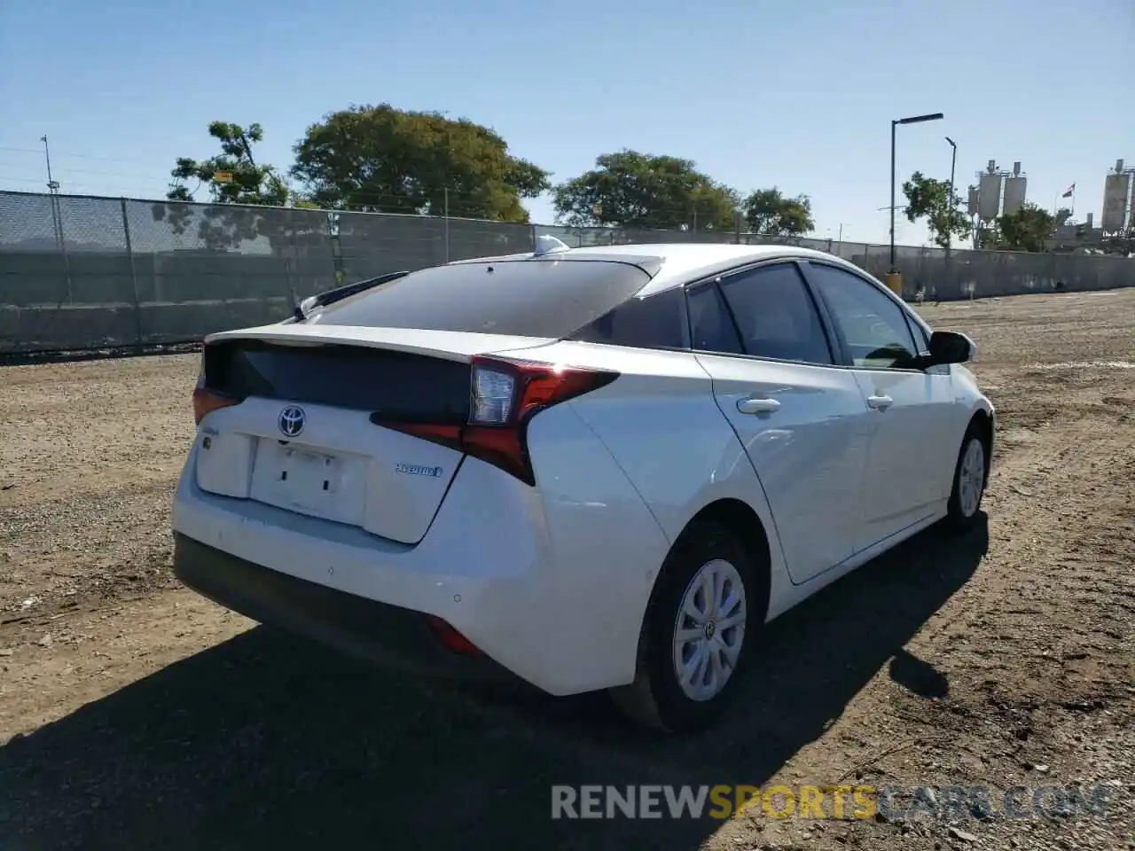 4 Photograph of a damaged car JTDKARFU1L3111521 TOYOTA PRIUS 2020