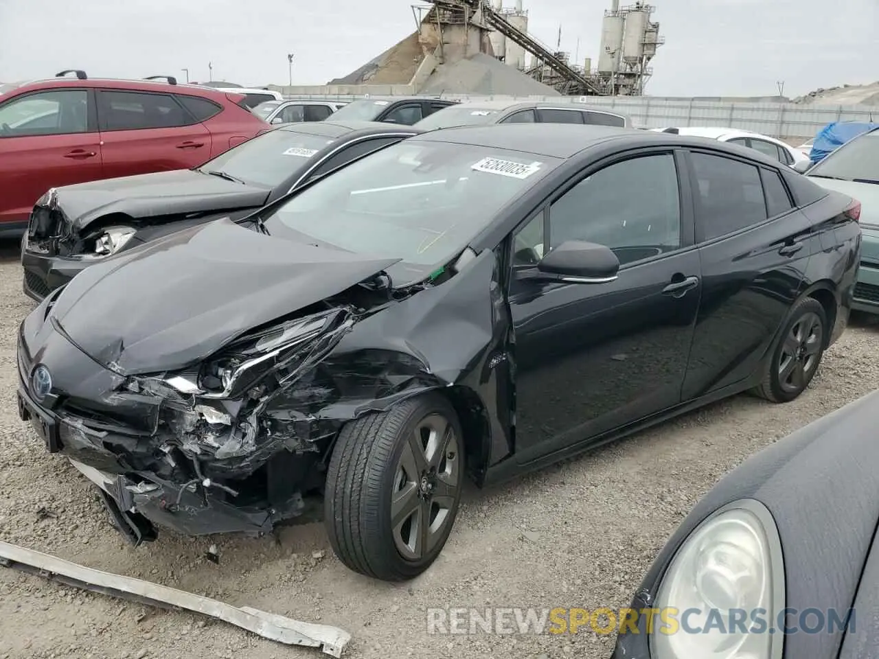 1 Photograph of a damaged car JTDKARFU1L3113480 TOYOTA PRIUS 2020