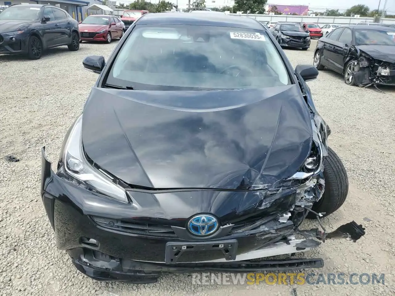 5 Photograph of a damaged car JTDKARFU1L3113480 TOYOTA PRIUS 2020
