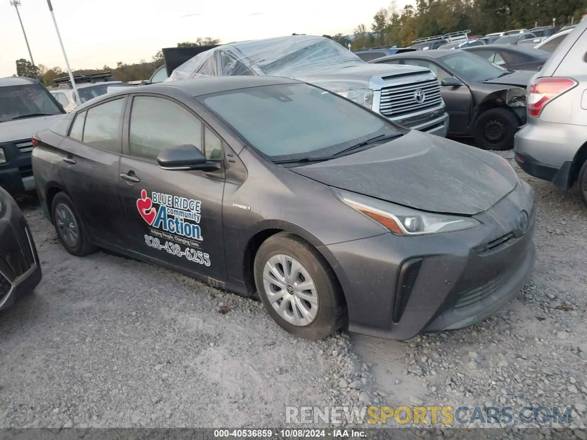 1 Photograph of a damaged car JTDKARFU1L3114175 TOYOTA PRIUS 2020