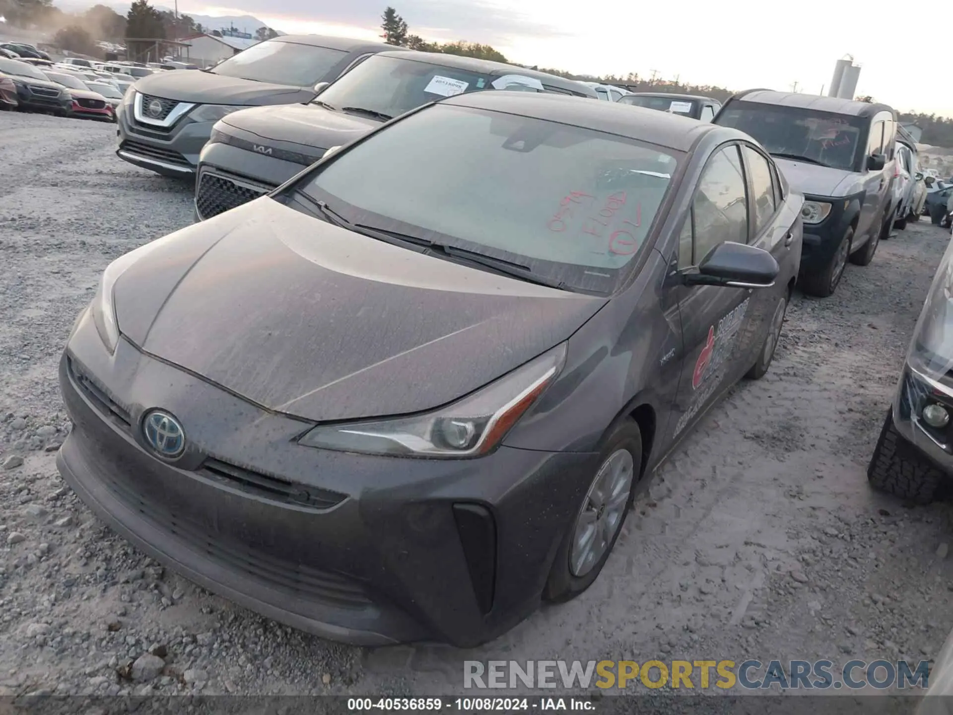 2 Photograph of a damaged car JTDKARFU1L3114175 TOYOTA PRIUS 2020