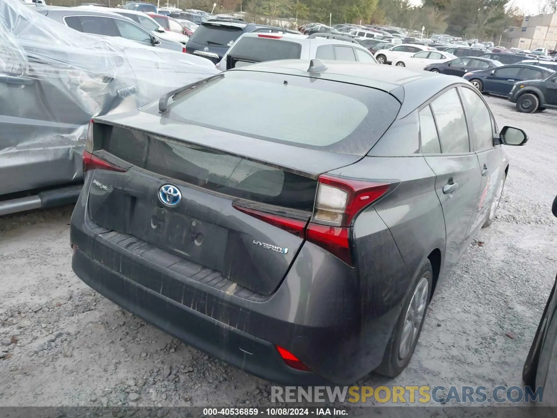 4 Photograph of a damaged car JTDKARFU1L3114175 TOYOTA PRIUS 2020