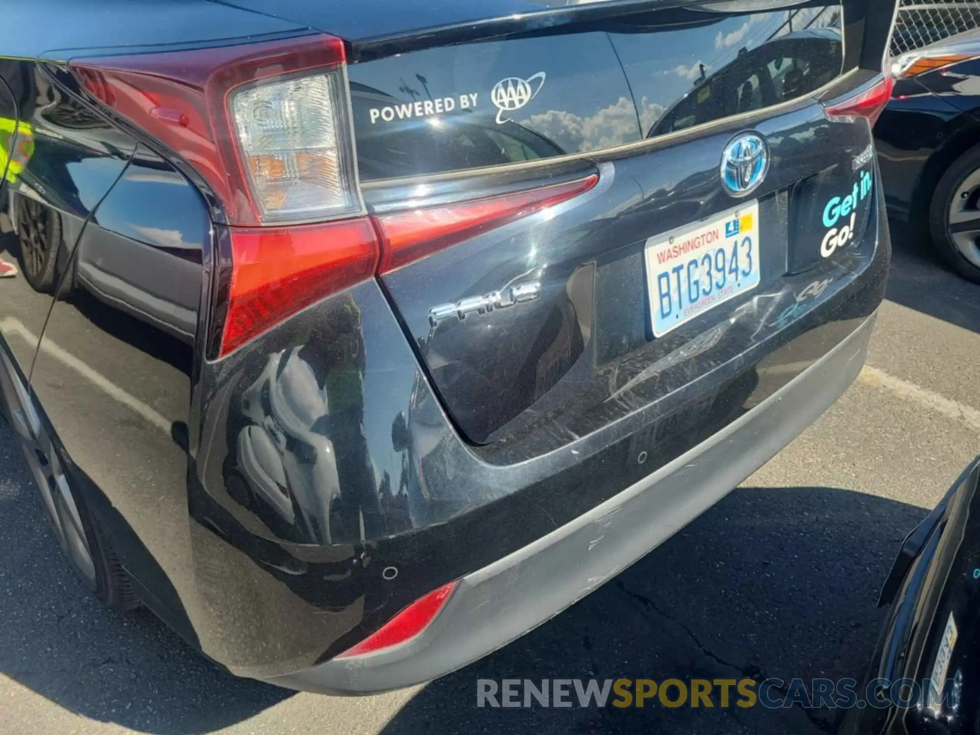 1 Photograph of a damaged car JTDKARFU1L3116377 TOYOTA PRIUS 2020