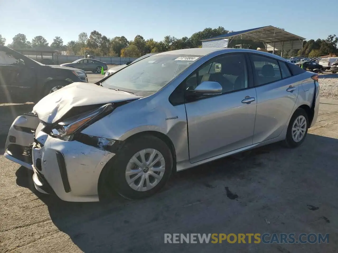 1 Photograph of a damaged car JTDKARFU1L3118100 TOYOTA PRIUS 2020