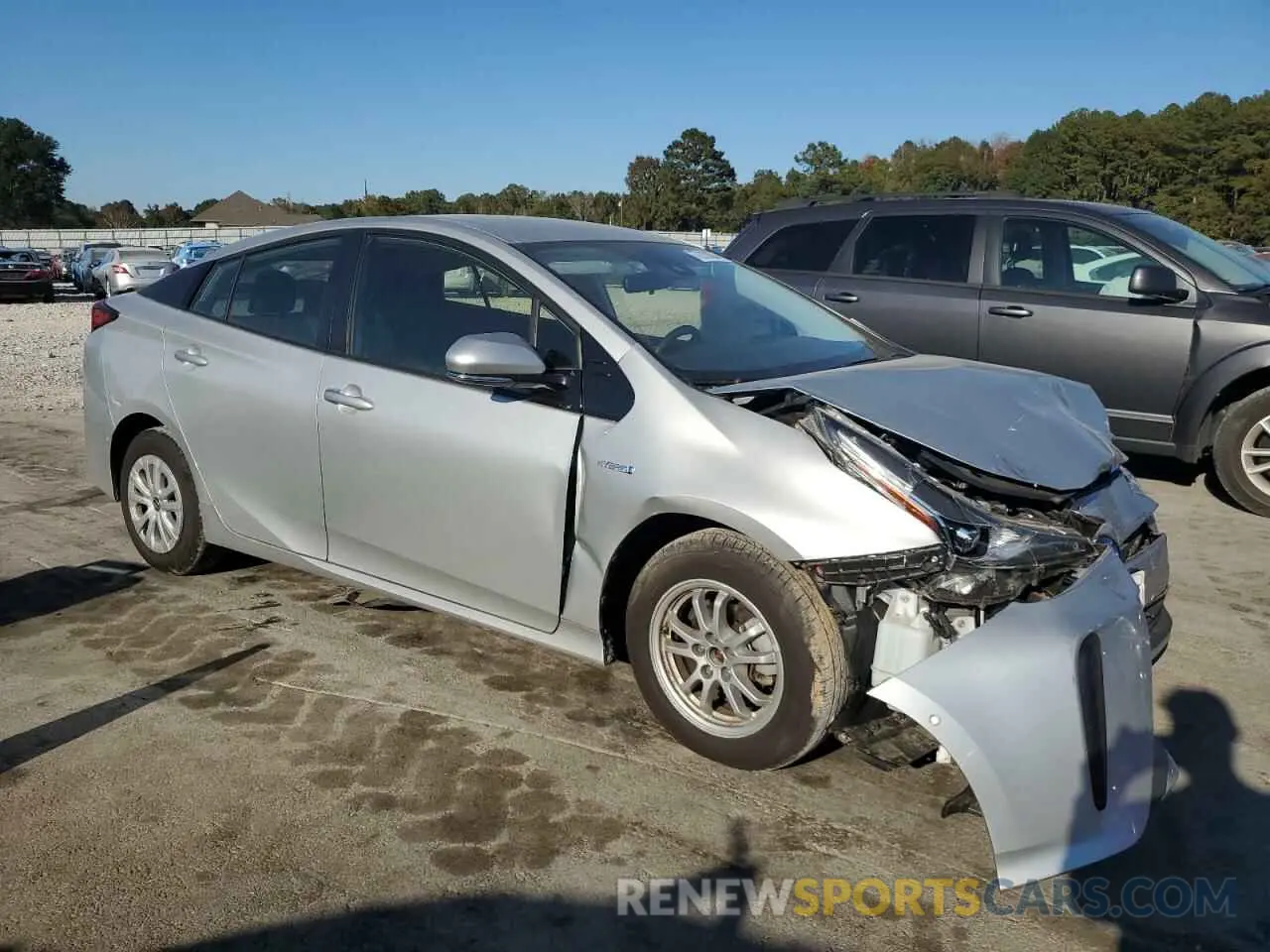 4 Photograph of a damaged car JTDKARFU1L3118100 TOYOTA PRIUS 2020
