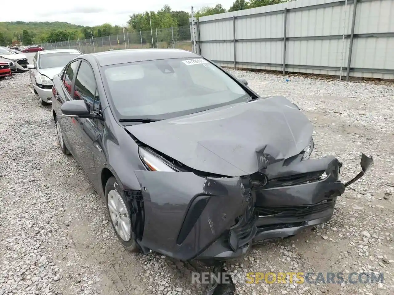 1 Photograph of a damaged car JTDKARFU1L3118243 TOYOTA PRIUS 2020