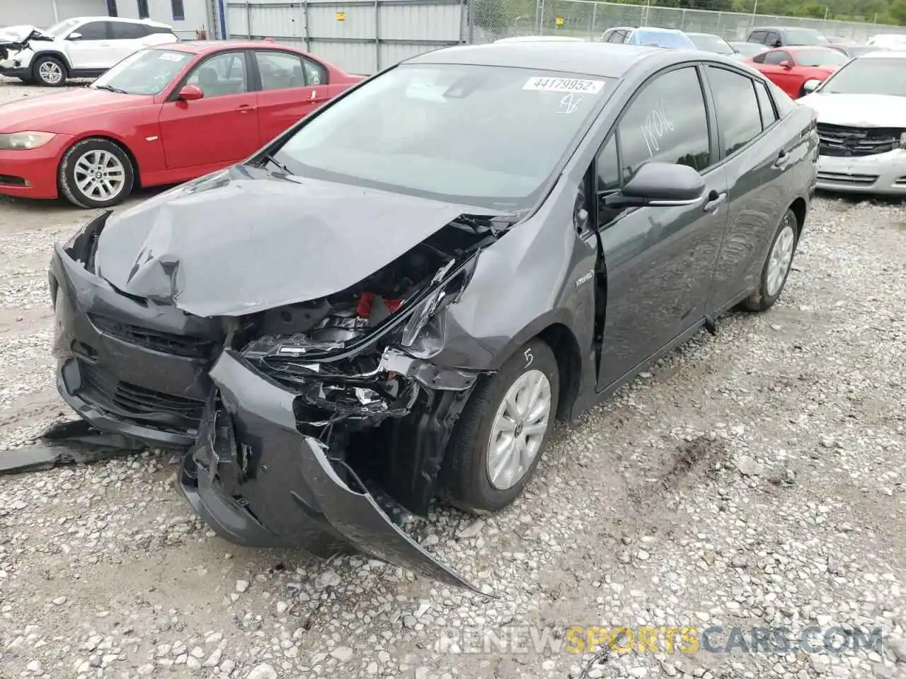 2 Photograph of a damaged car JTDKARFU1L3118243 TOYOTA PRIUS 2020