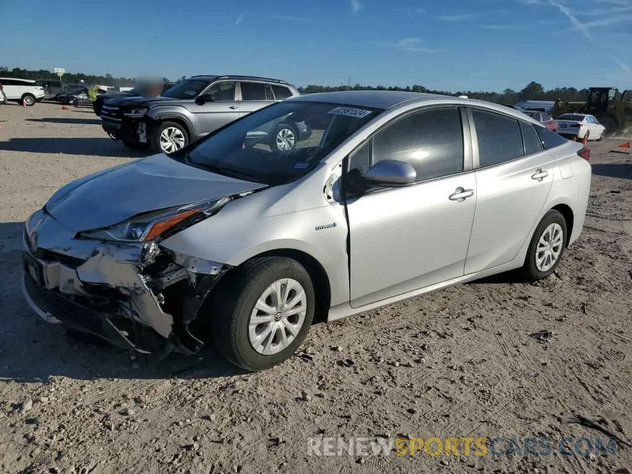 1 Photograph of a damaged car JTDKARFU1L3118386 TOYOTA PRIUS 2020
