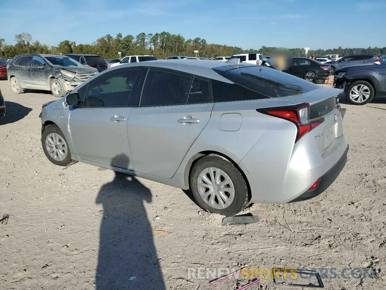 2 Photograph of a damaged car JTDKARFU1L3118386 TOYOTA PRIUS 2020