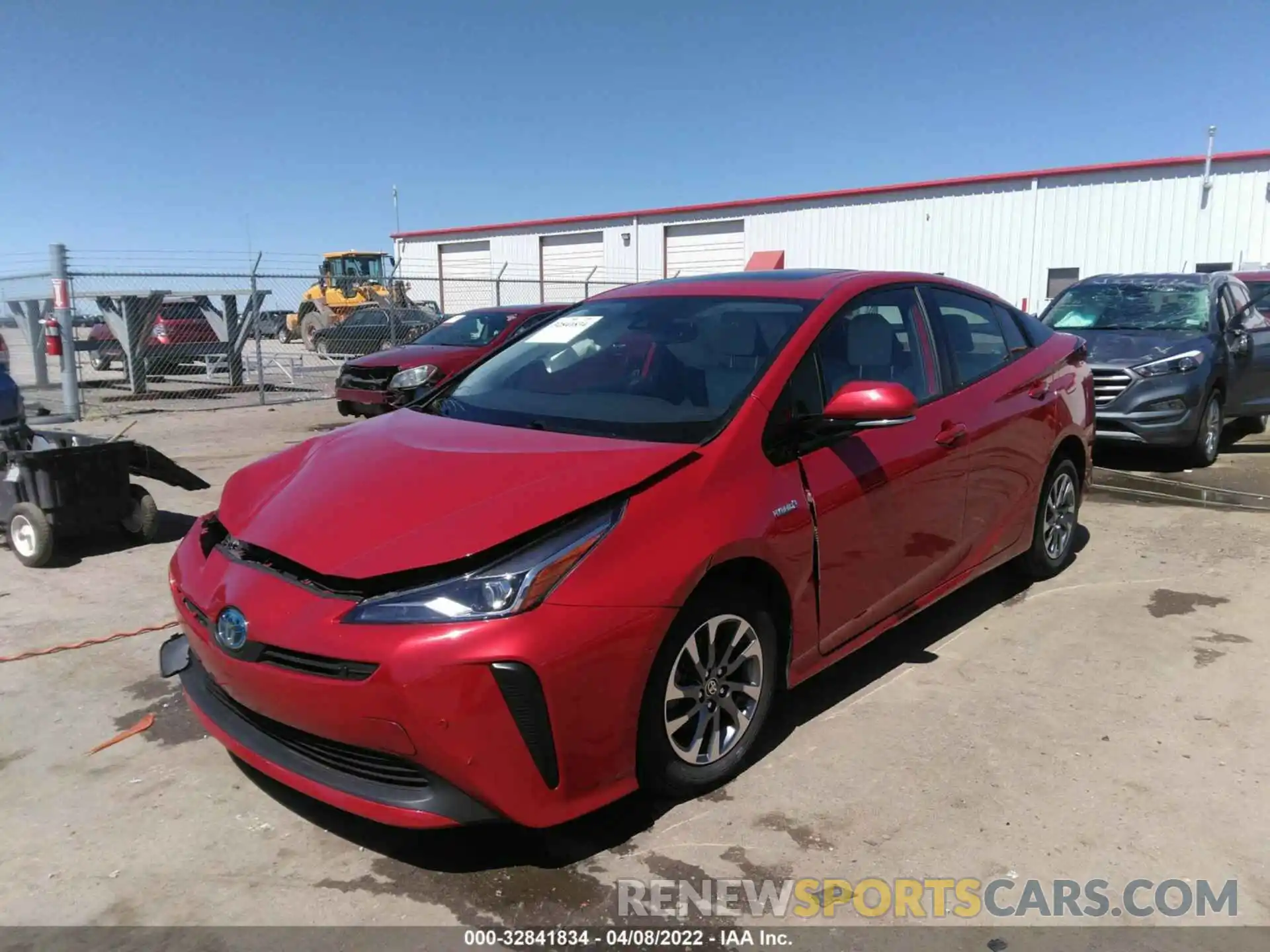 2 Photograph of a damaged car JTDKARFU1L3121157 TOYOTA PRIUS 2020