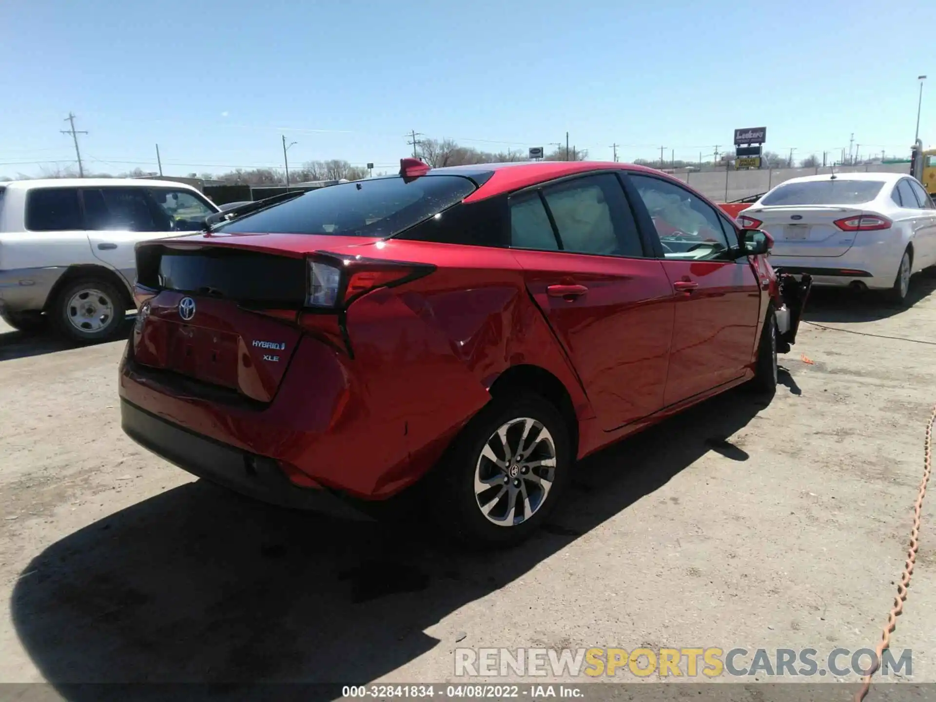 4 Photograph of a damaged car JTDKARFU1L3121157 TOYOTA PRIUS 2020