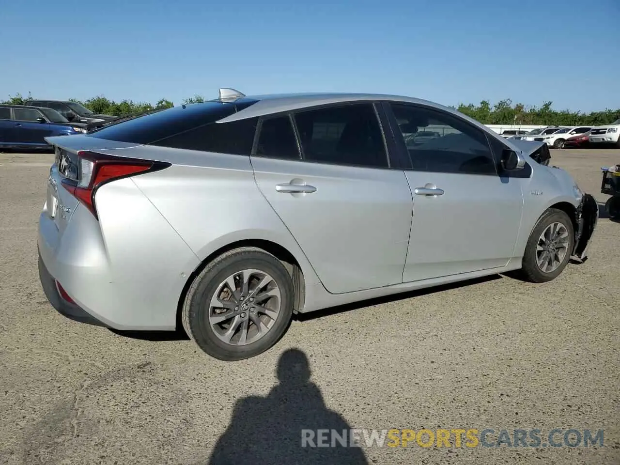 3 Photograph of a damaged car JTDKARFU1L3122471 TOYOTA PRIUS 2020