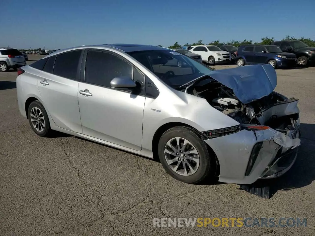 4 Photograph of a damaged car JTDKARFU1L3122471 TOYOTA PRIUS 2020