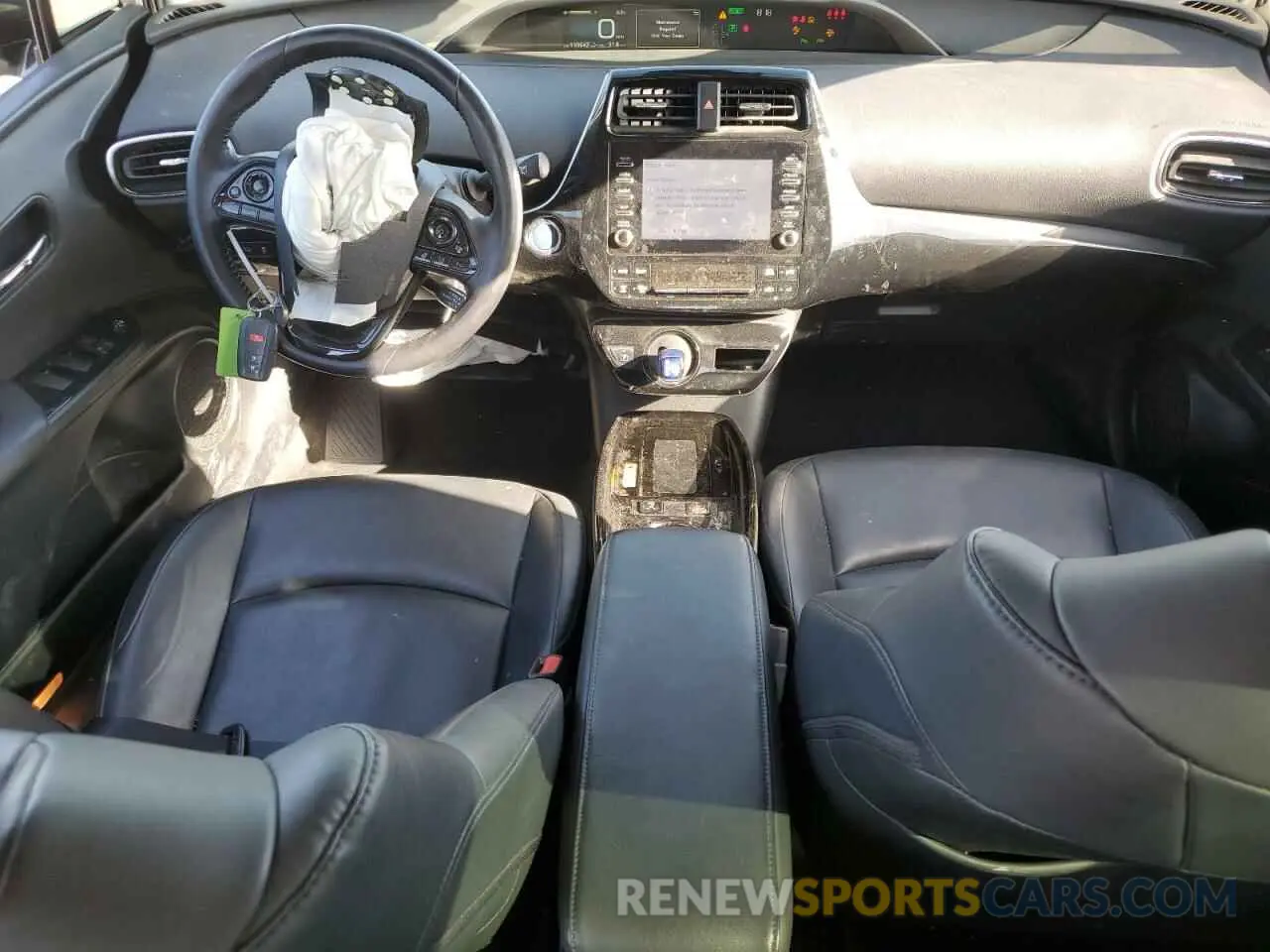 8 Photograph of a damaged car JTDKARFU1L3122471 TOYOTA PRIUS 2020