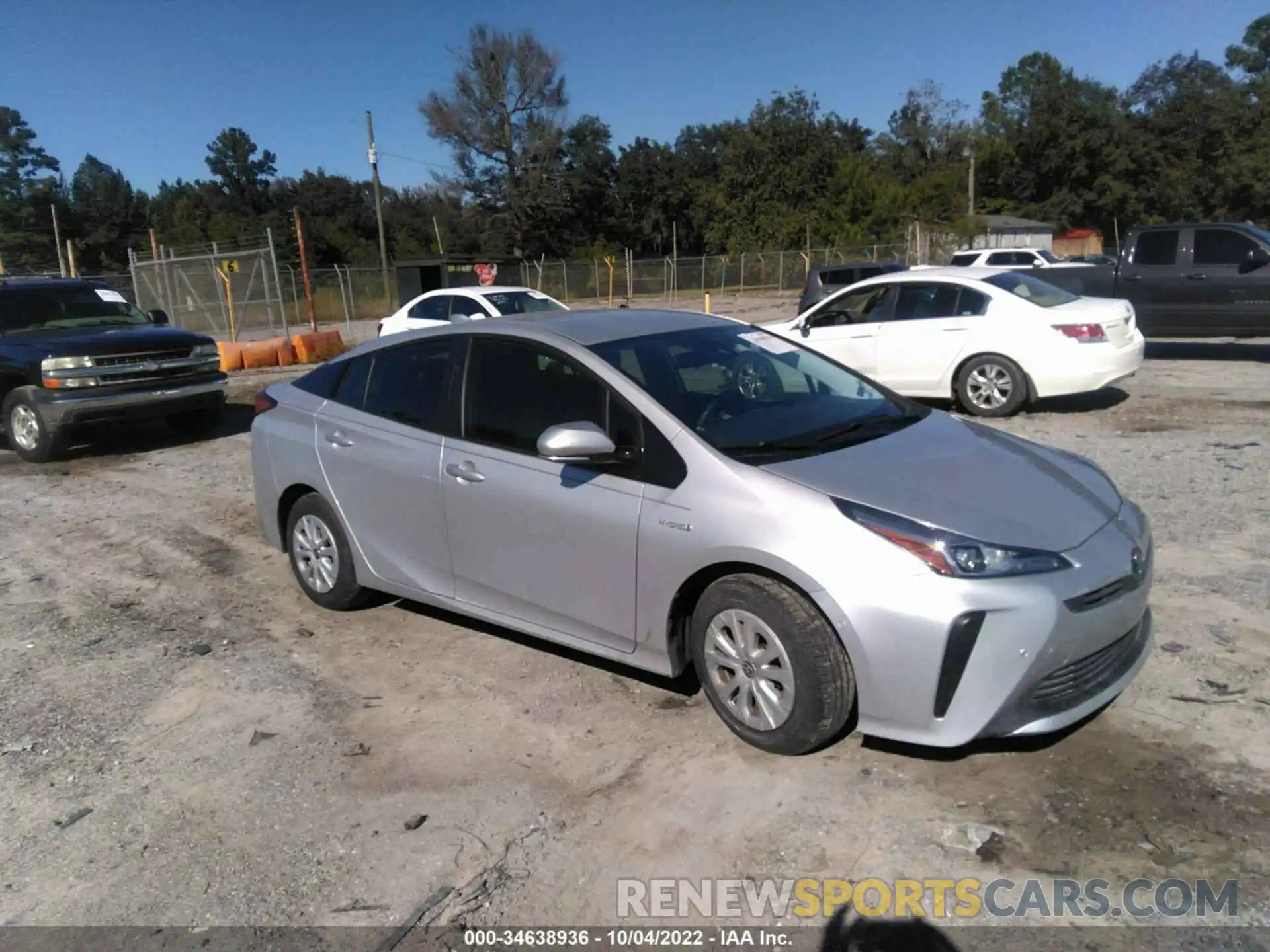 1 Photograph of a damaged car JTDKARFU1L3123734 TOYOTA PRIUS 2020