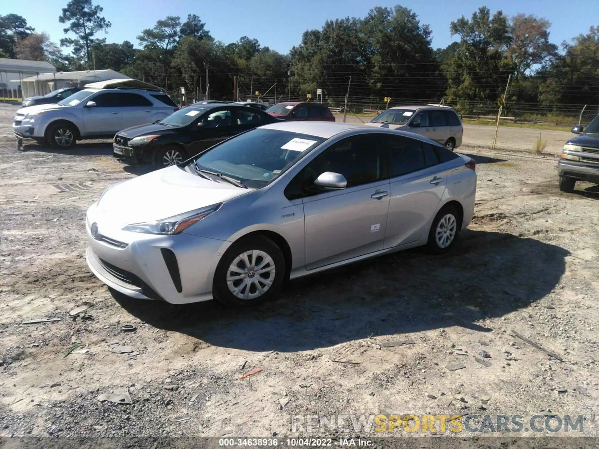 2 Photograph of a damaged car JTDKARFU1L3123734 TOYOTA PRIUS 2020