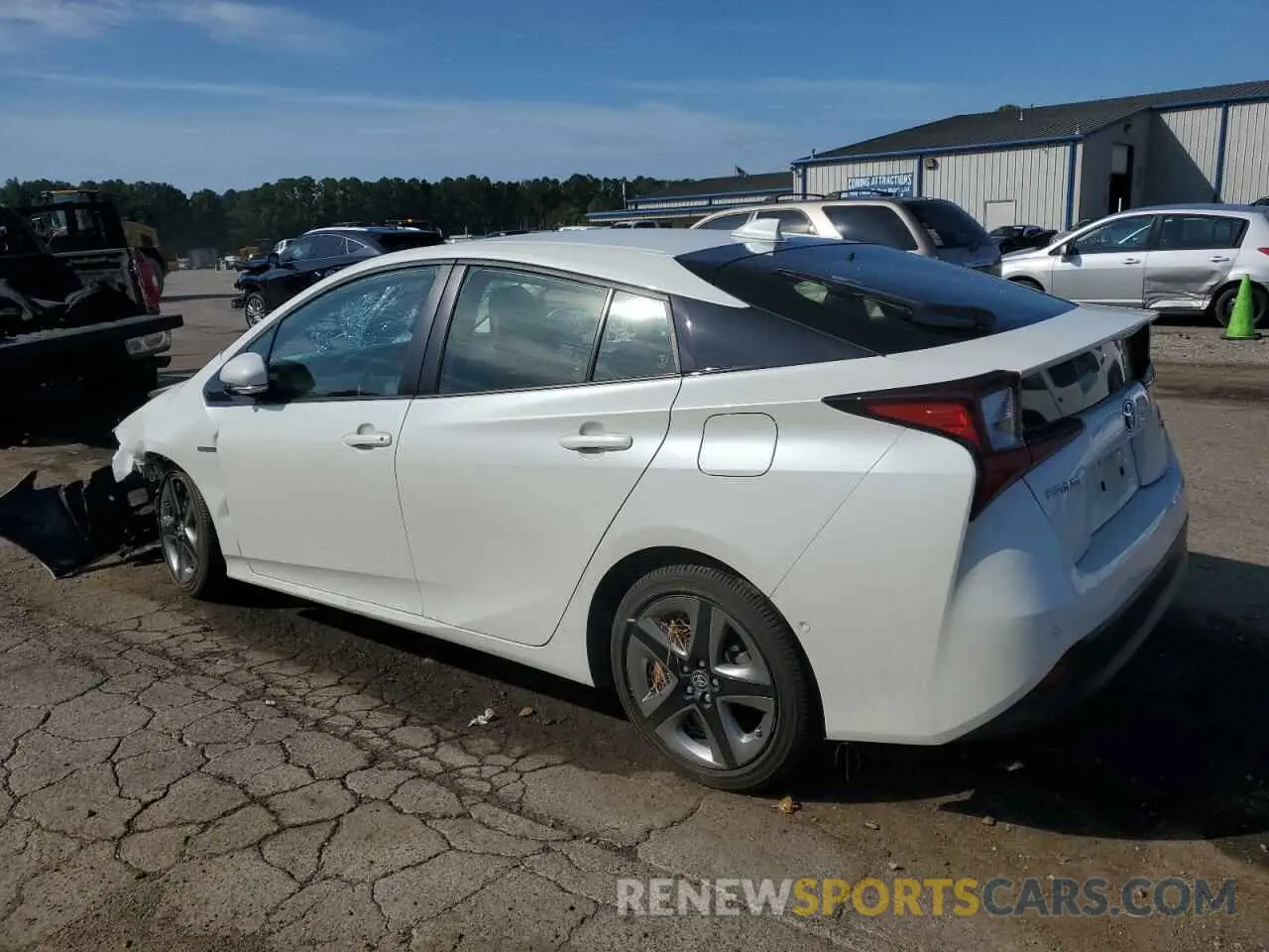 2 Photograph of a damaged car JTDKARFU1L3124687 TOYOTA PRIUS 2020
