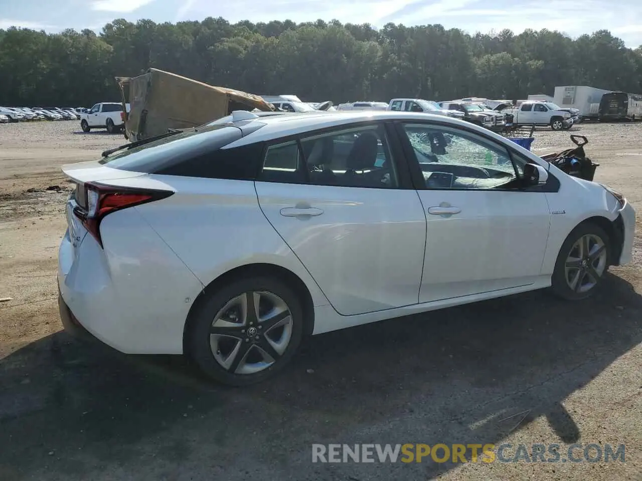 3 Photograph of a damaged car JTDKARFU1L3124687 TOYOTA PRIUS 2020