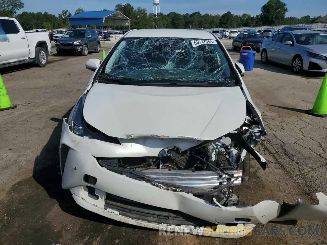 5 Photograph of a damaged car JTDKARFU1L3124687 TOYOTA PRIUS 2020