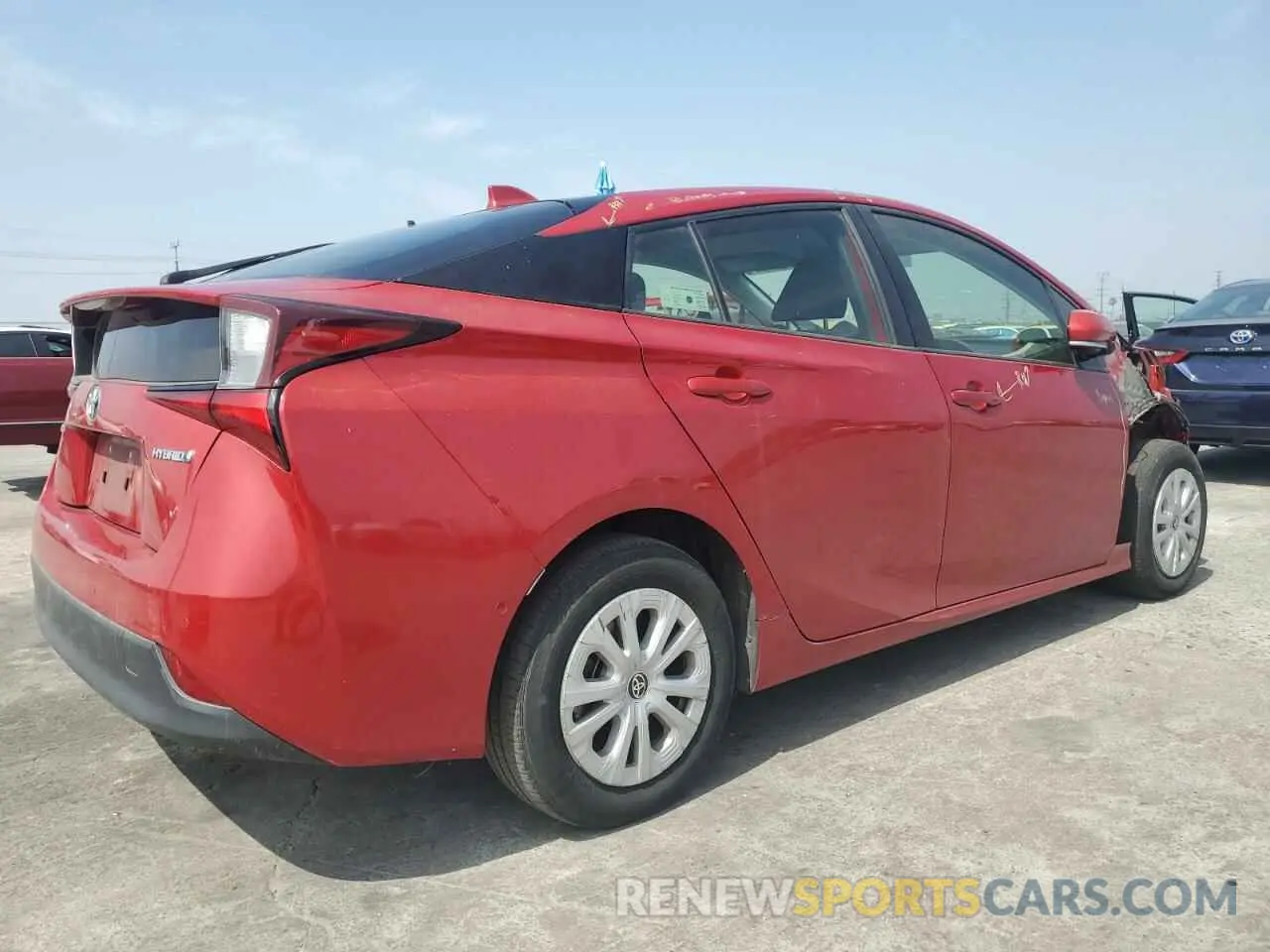 3 Photograph of a damaged car JTDKARFU2L3109549 TOYOTA PRIUS 2020
