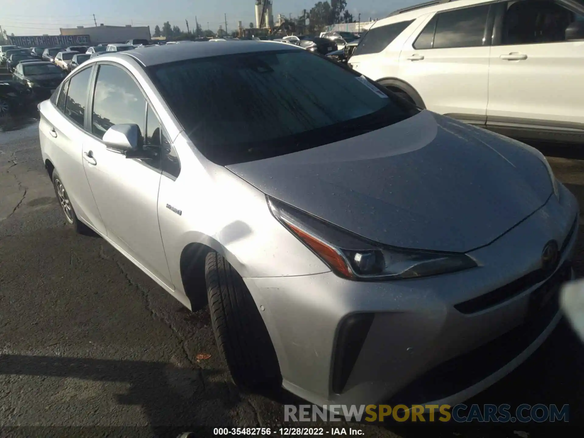 1 Photograph of a damaged car JTDKARFU2L3112161 TOYOTA PRIUS 2020